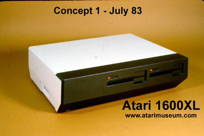 The ATARI 1600XL was to be a groundbreaking hybrid system with 2 modes: IBM PC compatible (Intel 8088 CPU) and the classic ATARI 8-Bit chipset (6502 et al.). Developed with TOSHIBA. Prototype. Unreleased.